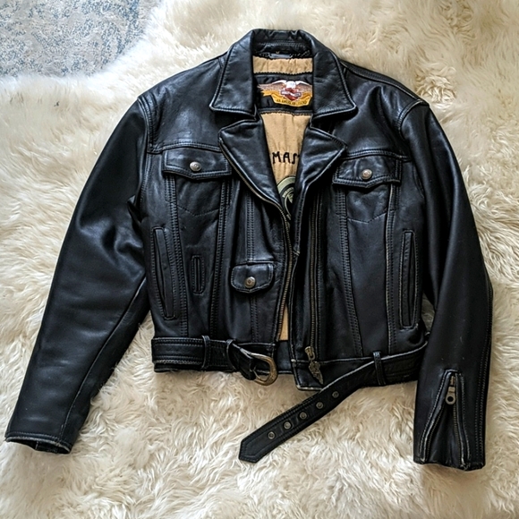 Harley-Davidson Jackets & Blazers - Beautiful Leather Harley Davidson Biker Jacket EUC